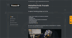 Desktop Screenshot of metalltechnik-frorath.de