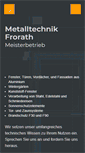 Mobile Screenshot of metalltechnik-frorath.de